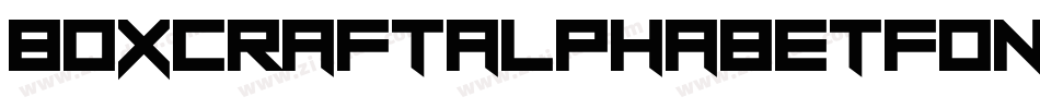 BoxcraftAlphabetFont-n3B0字体转换
