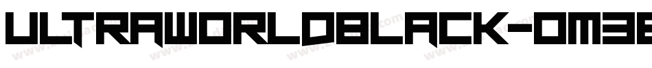 UltraworldBlack-oM3B字体转换