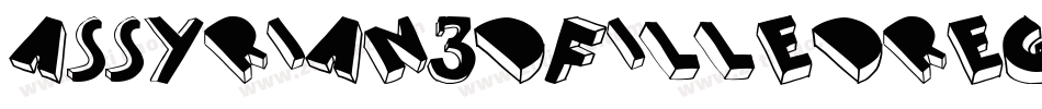 Assyrian3DFilledRegular-4B7MD字体转换