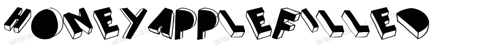 Honey-Apple-Filled字体转换