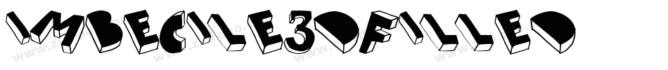 Imbecile3D-Filled字体转换