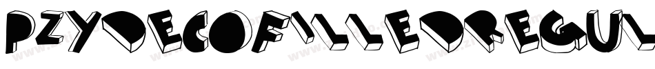 PzydecoFilledRegular-9RX0字体转换