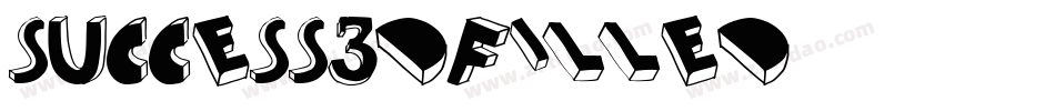 Success3DFilled字体转换