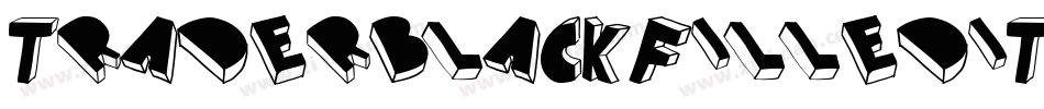 TraderBlackFilled-Italic字体转换