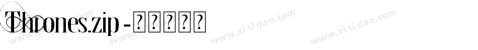 Thrones.zip字体转换