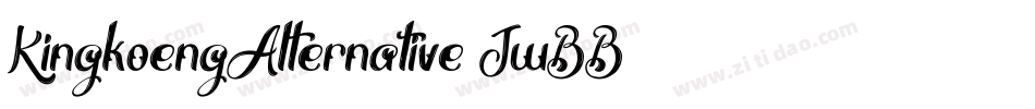 KingkoengAlternative-JwBB字体转换