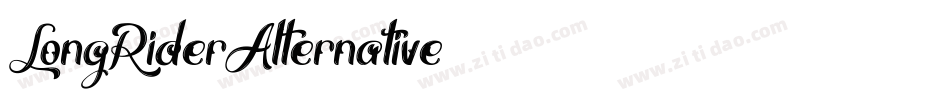 LongRiderAlternative字体转换