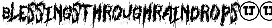 BlessingsThroughRaindrops-9v2Z字体转换
