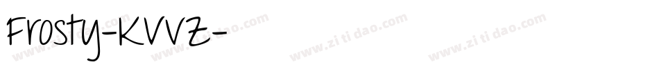 Frosty-KVvZ字体转换