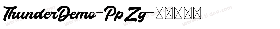 ThunderDemo-PpZg字体转换