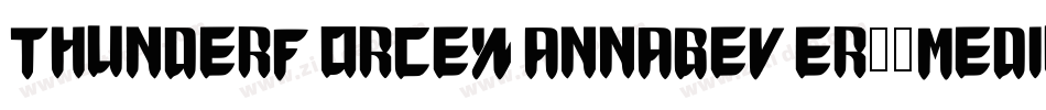 ThunderForceWannabeVer11Medium-PLmd字体转换