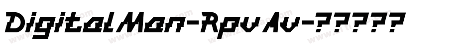 DigitalMan-RpvAv字体转换