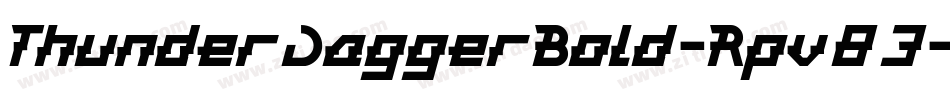 ThunderJaggerBold-Rpv83字体转换