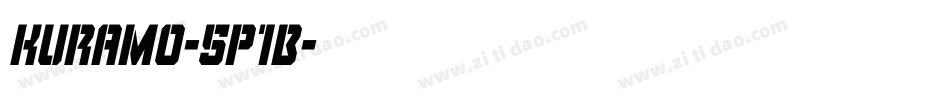Kuramo-5p1B字体转换 Kuramo-5p1B字体转换