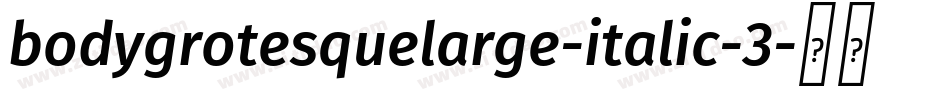 bodygrotesquelarge-italic-3字体转换