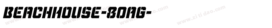 BeachHouse-8OAg字体转换