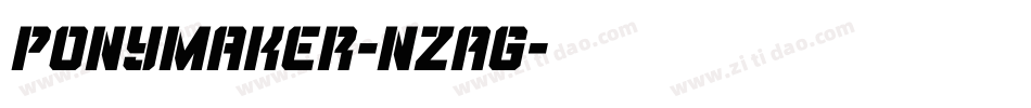 Ponymaker-nzAg字体转换