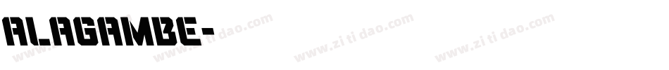alagambe字体转换