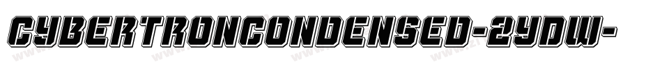 CybertronCondensed-2YDw字体转换
