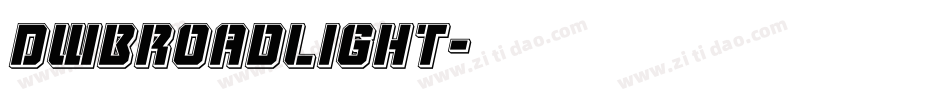 DWBroadlight字体转换
