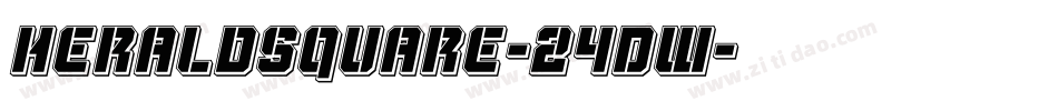 Heraldsquare-24DW字体转换