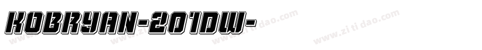 Kobryan-2O1Dw字体转换