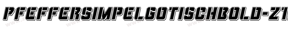 PfeffersimpelgotischBold-z1Dw字体转换