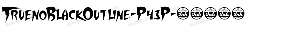 TruenoBlackOutline-P43P字体转换