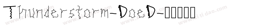 Thunderstorm-DoeD字体转换