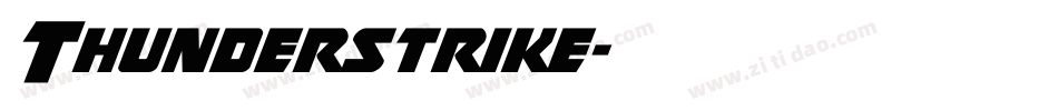 Thunderstrike字体转换