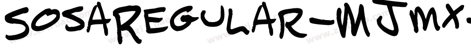 SosaRegular-MJmx字体转换