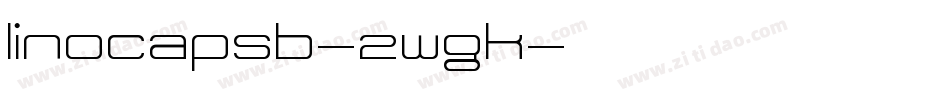 Linocapsb-2WgK字体转换