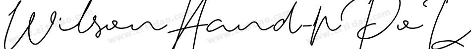 WilsonHand-pPoD字体转换