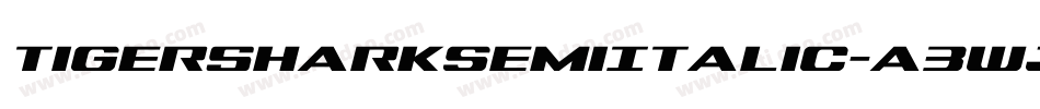 TigersharkSemiItalic-a3wJ字体转换