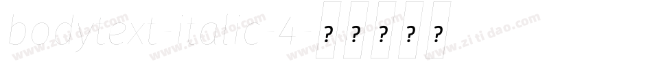 bodytext-italic-4字体转换
