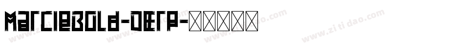 MarcieBold-OErp字体转换