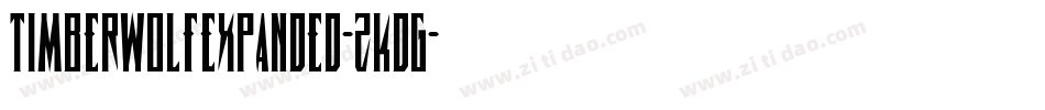TimberwolfExpanded-zKdG字体转换