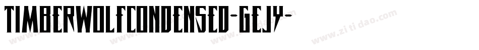 TimberwolfCondensed-GEJy字体转换