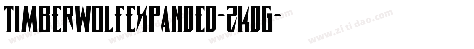 TimberwolfExpanded-zKdG字体转换