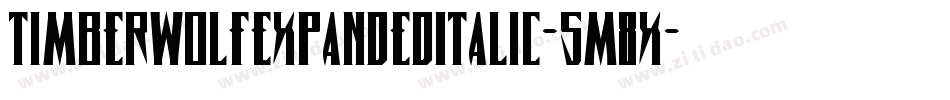 TimberwolfExpandedItalic-5M8x字体转换 TimberwolfExpandedItalic-5M8x字体转换