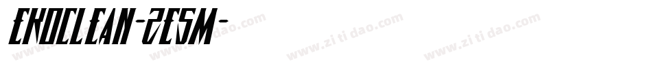 Ekoclean-ZE5m字体转换 Ekoclean-ZE5m字体转换