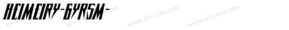 Heimeiry-6YR5M字体转换