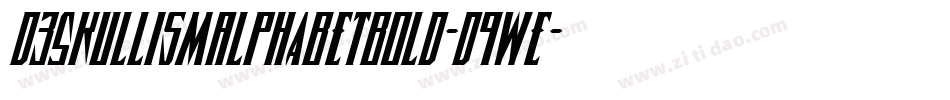 D3SkullismAlphabetBold-d9wE字体转换