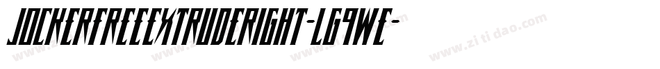 JockerFreeExtrudeRight-lg9we字体转换