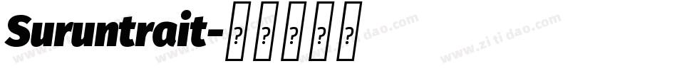 Suruntrait字体转换