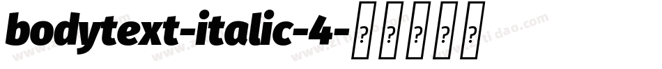 bodytext-italic-4字体转换