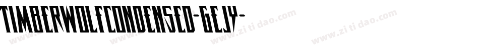 TimberwolfCondensed-GEJy字体转换