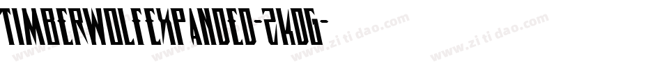 TimberwolfExpanded-zKdG字体转换
