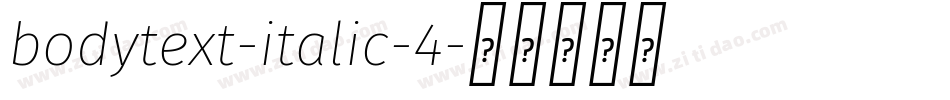 bodytext-italic-4字体转换