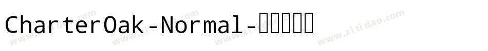 CharterOak-Normal字体转换